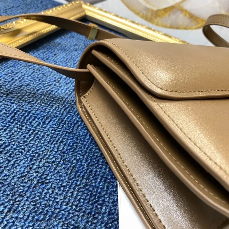 Celine Brown Crossbody Satchel Bag 645 - Image 7