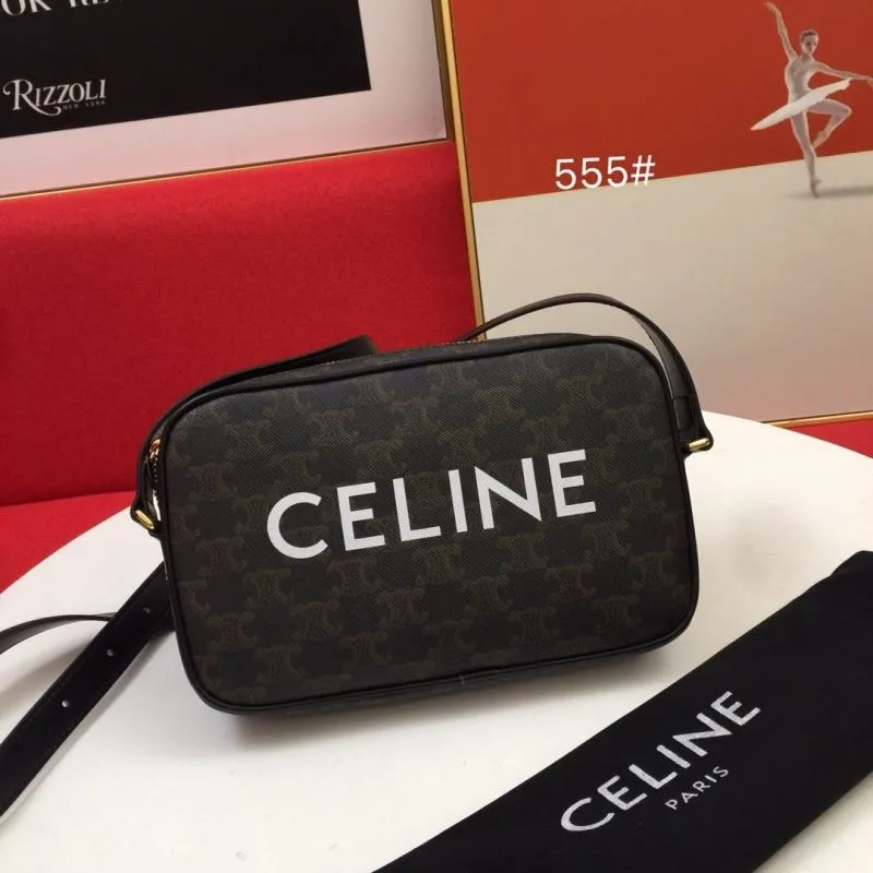 Celine Dark Brown Monogram Crossbody Bag 555