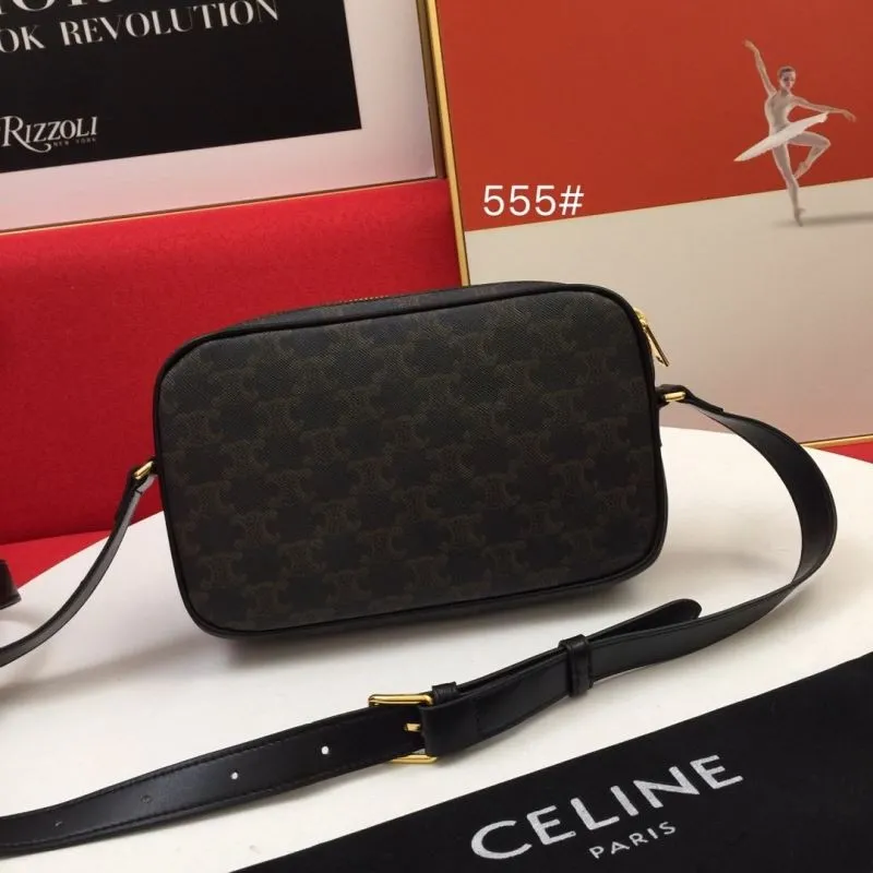 Alternative view of Celine Dark Brown Monogram Crossbody Bag 555