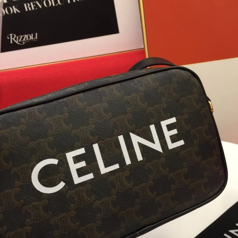 Celine Dark Brown Monogram Crossbody Bag 555 - Image 4