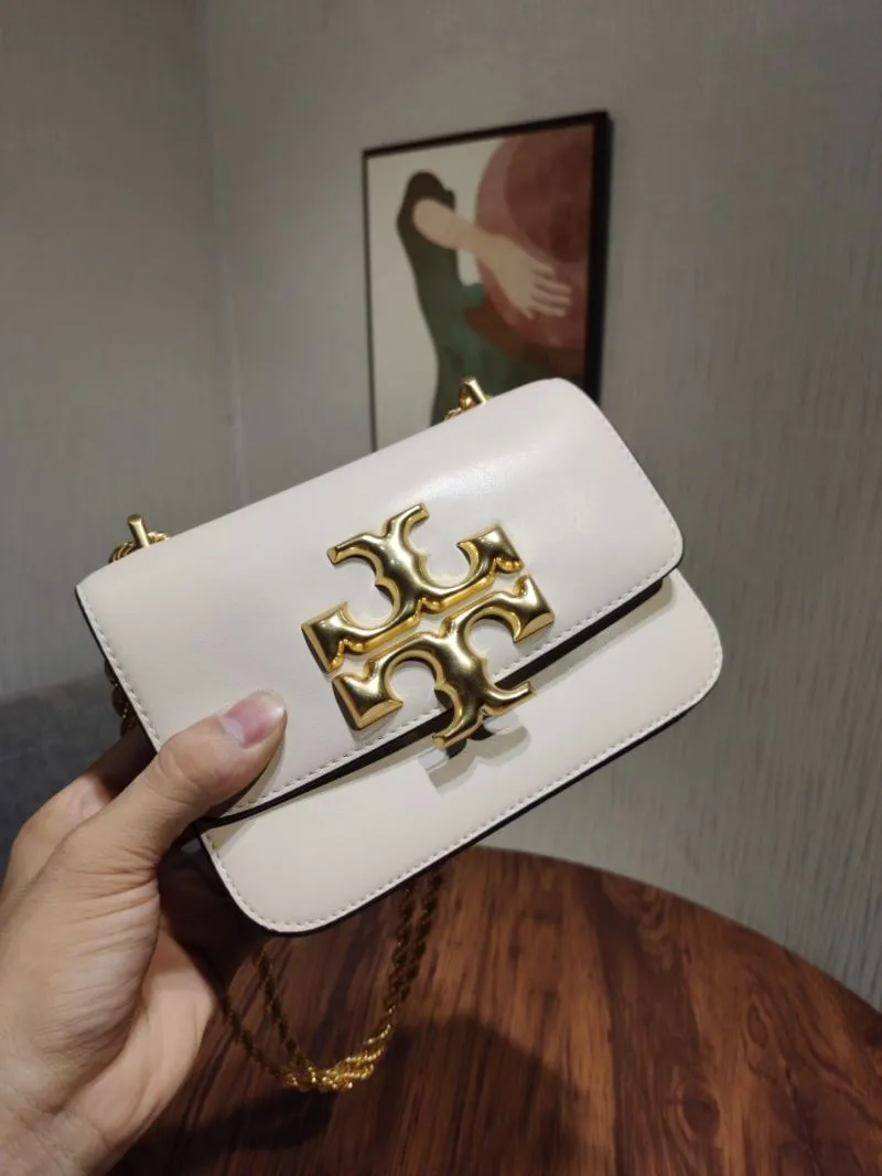 Alternative view of Tory Burch White Leather Chain Satchel Bag