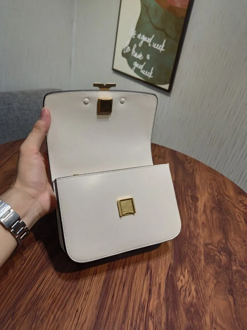 Tory Burch White Leather Chain Satchel Bag - Image 5