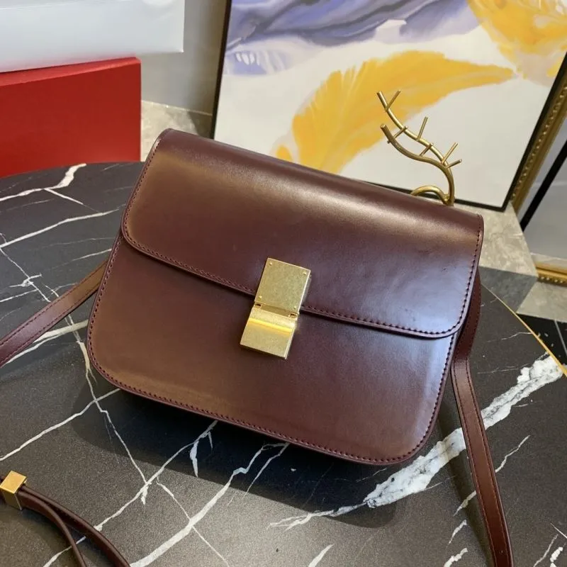 Celine Burgundy Leather Satchel Bag 658 - Image 4
