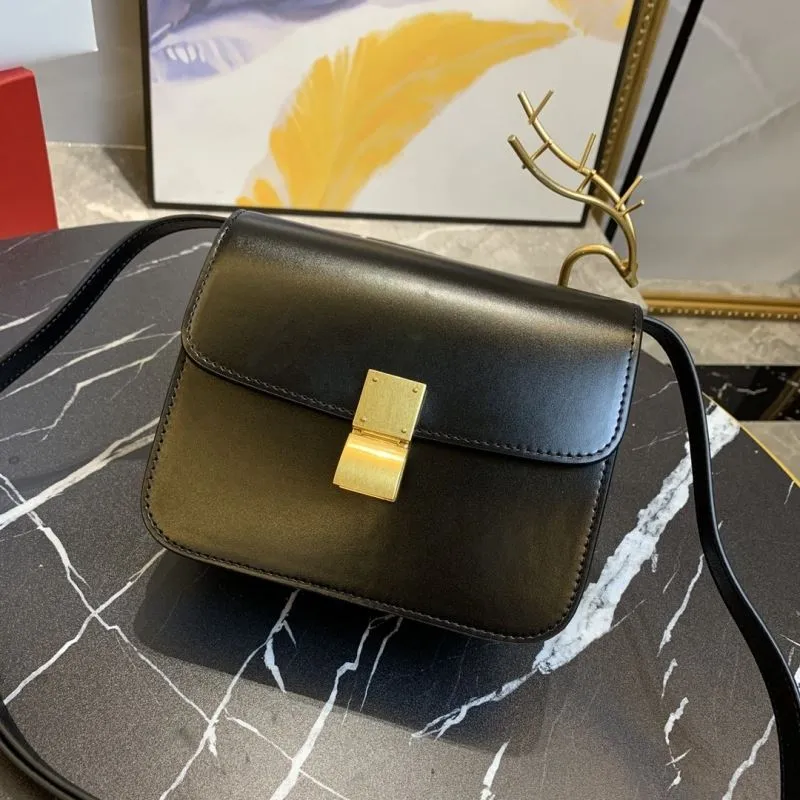 Celine Black Leather Satchel Bag 662 - Image 4