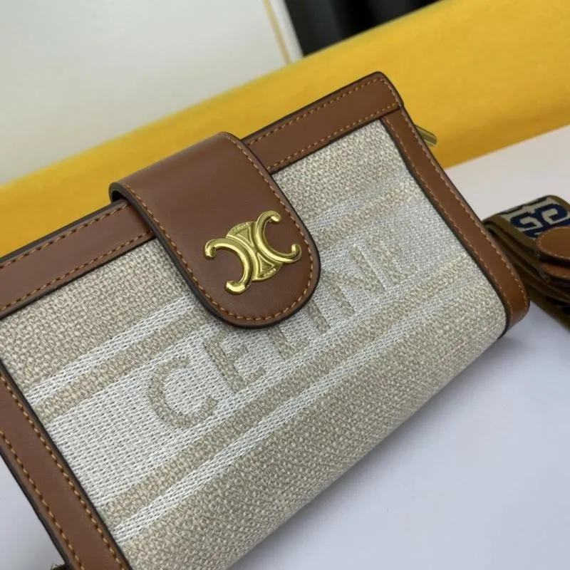 Celine Beige Brown Crossbody Satchel Bag 665 - Image 3