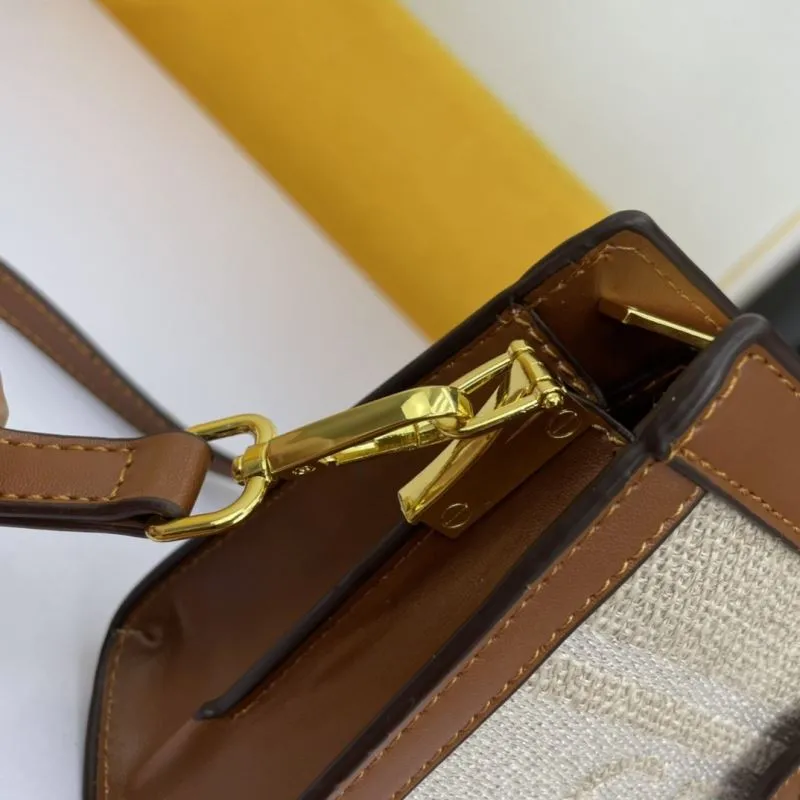 Celine Beige Brown Crossbody Satchel Bag 665 - Image 6