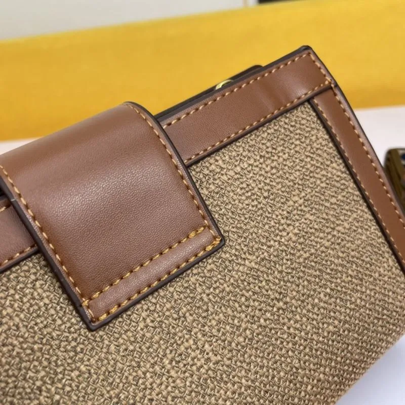 Celine Brown Crossbody Satchel Bag 666 - Image 6
