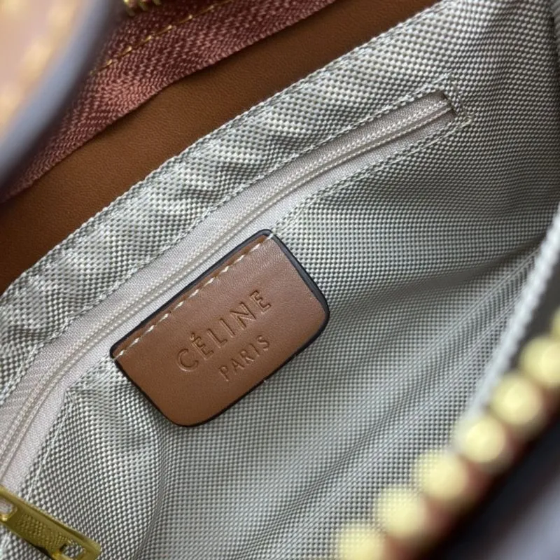 Celine Brown Crossbody Satchel Bag 666 - Image 8