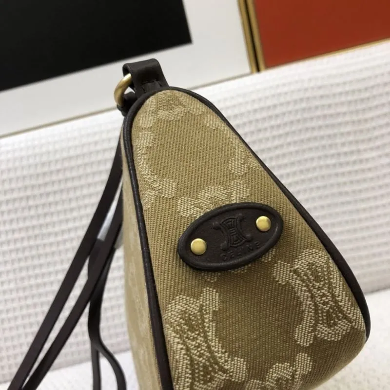 Celine Vintage Denim Blue Underarm Bag - Image 5