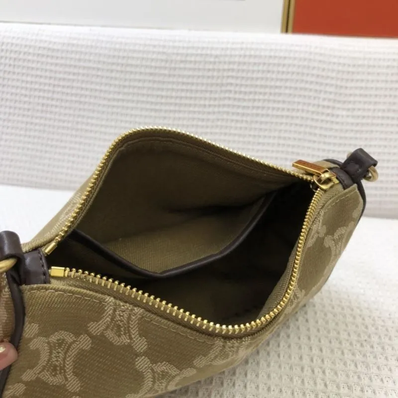 Celine Vintage Denim Blue Underarm Bag - Image 8