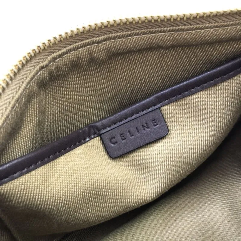 Celine Vintage Denim Blue Underarm Bag - Image 9