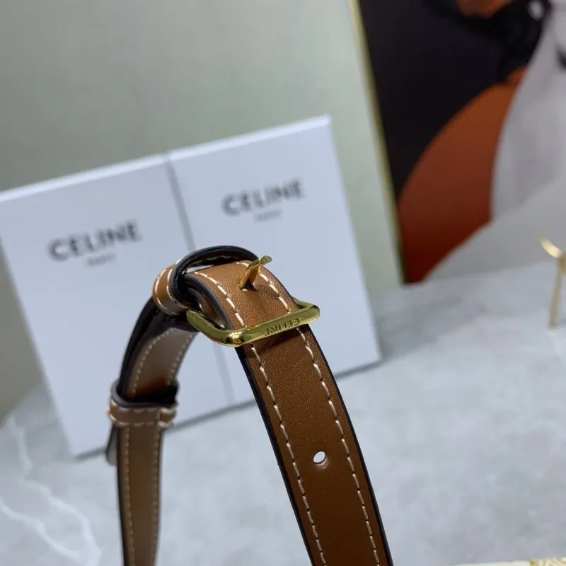 Celine White Gold Monogram Satchel Bag 20-10-4cm - Image 6