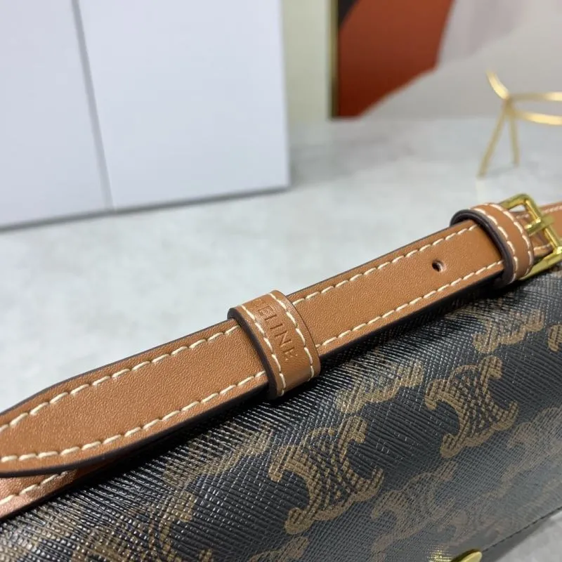 Celine Monogram Satchel Bag 20-10-4cm - Image 5