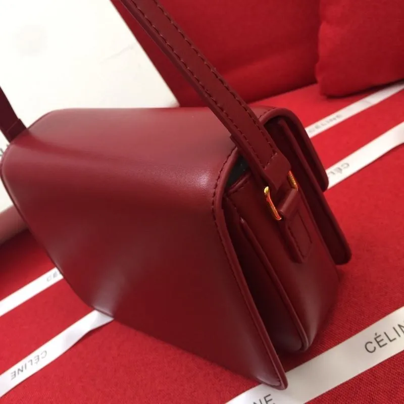 Celine Red Crossbody Satchel Bag 1211 - Image 6