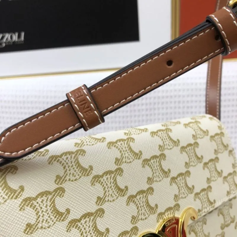 Celine 20cm White Gold Satchel Bag Style 1916 - Image 4