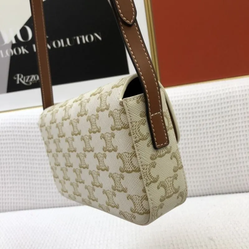 Celine 20cm White Gold Satchel Bag Style 1916 - Image 5