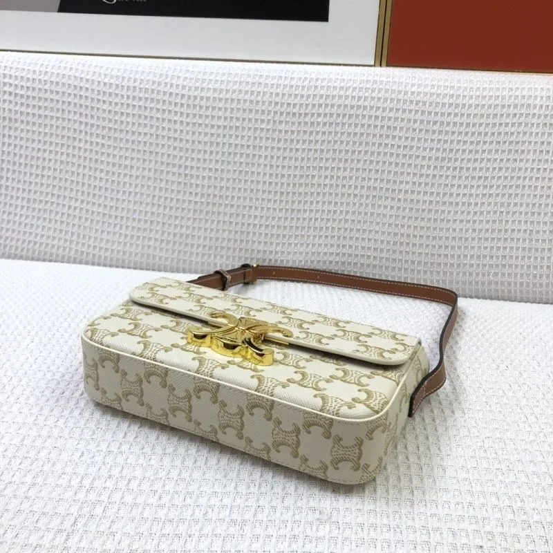 Celine 20cm White Gold Satchel Bag Style 1916 - Image 6