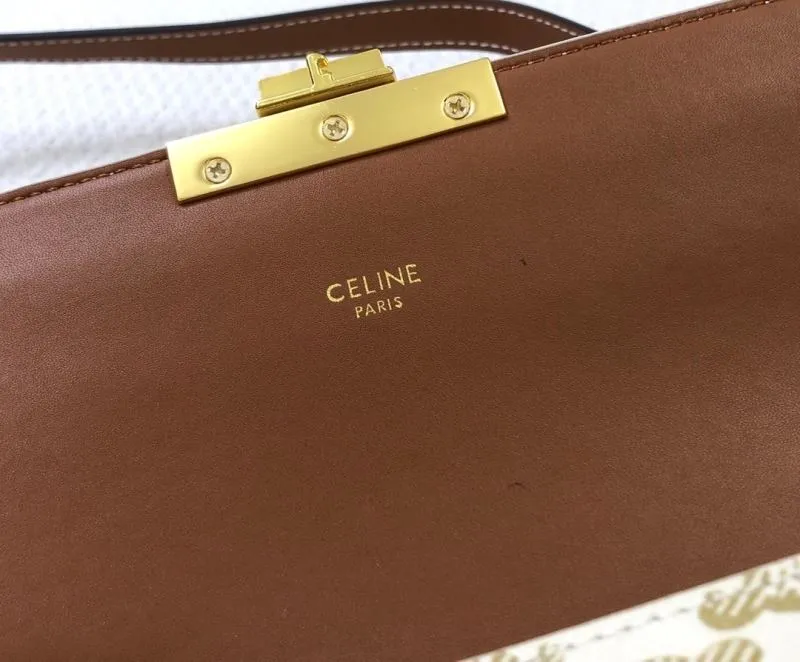Celine 20cm White Gold Satchel Bag Style 1916 - Image 7