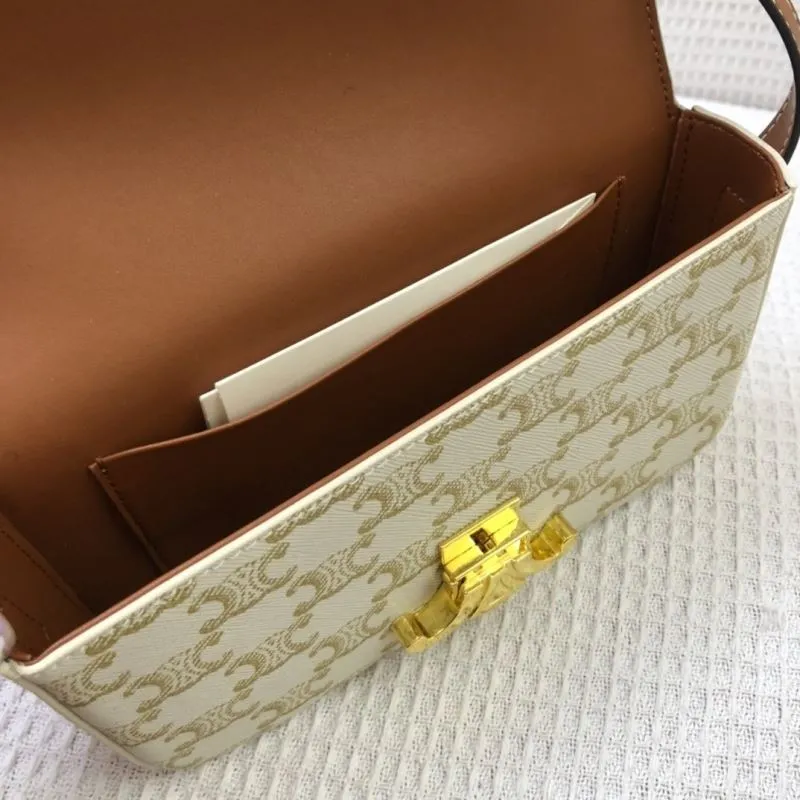 Celine 20cm White Gold Satchel Bag Style 1916 - Image 8