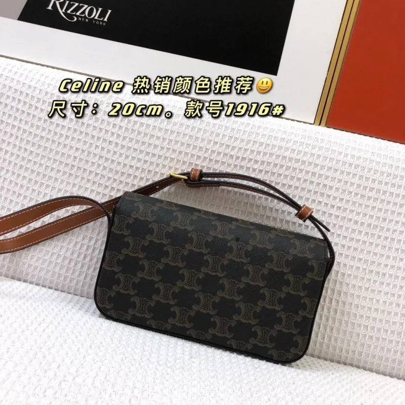 Celine 1916 Dark Monogram Satchel Bag 20cm - Image 3