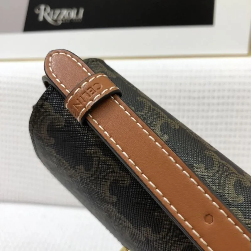 Celine 1916 Dark Monogram Satchel Bag 20cm - Image 4