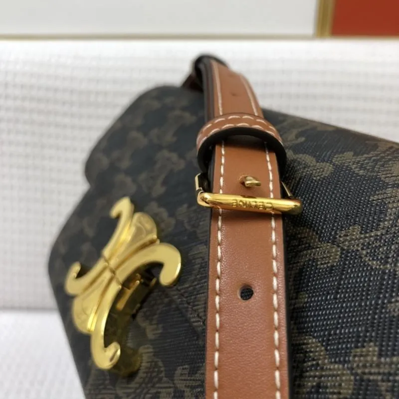 Celine 1916 Dark Monogram Satchel Bag 20cm - Image 5