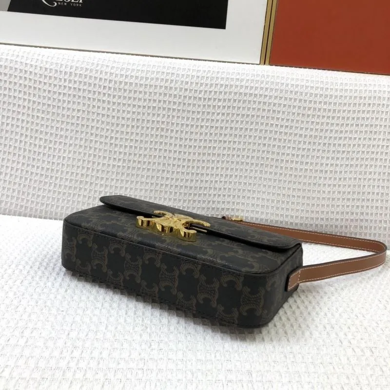 Celine 1916 Dark Monogram Satchel Bag 20cm - Image 6