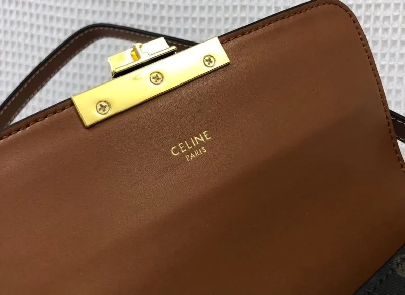 Celine 1916 Dark Monogram Satchel Bag 20cm - Image 7