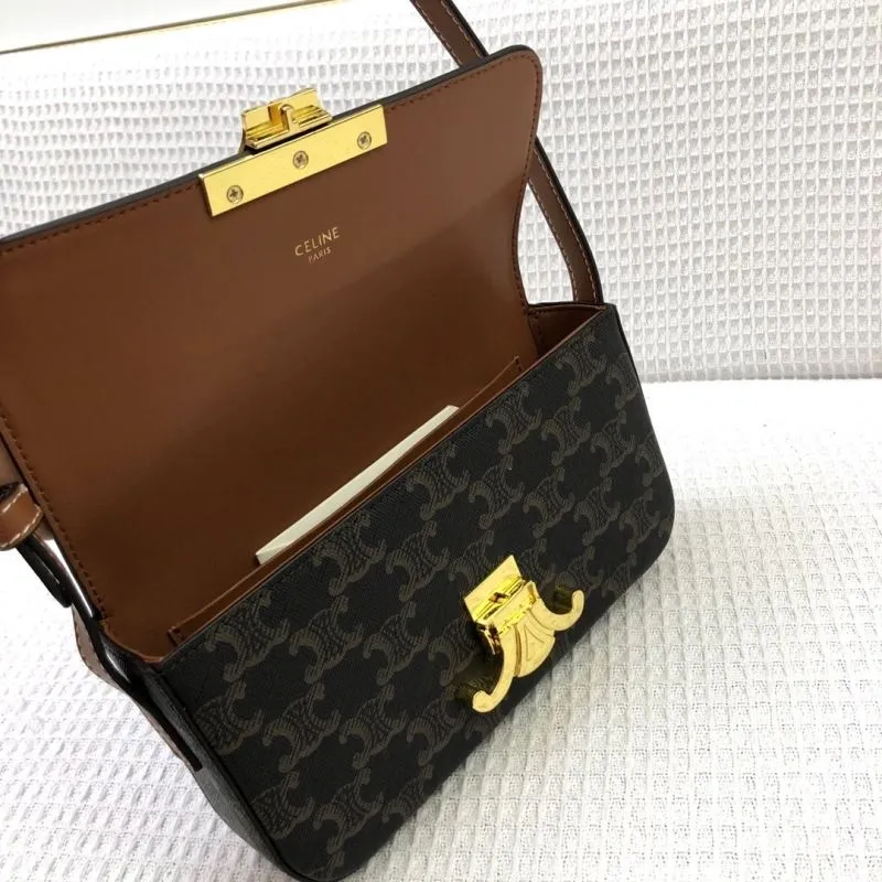 Celine 1916 Dark Monogram Satchel Bag 20cm - Image 8