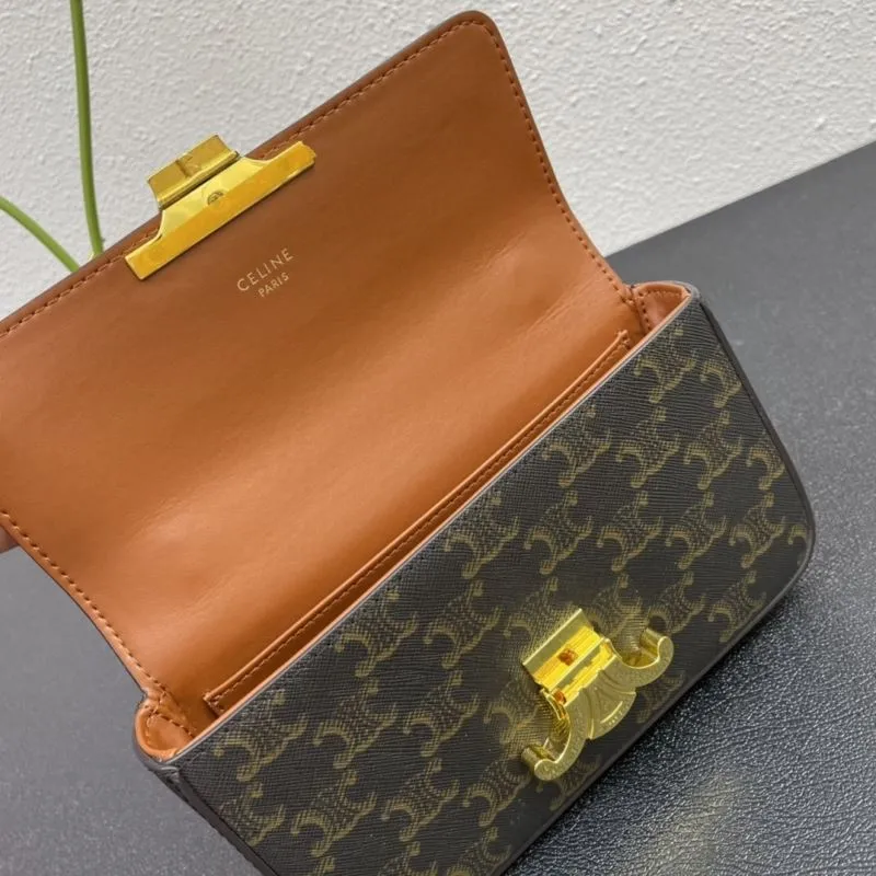 Celine Monogram Chain Satchel Bag 20cm SKU 694 - Image 8