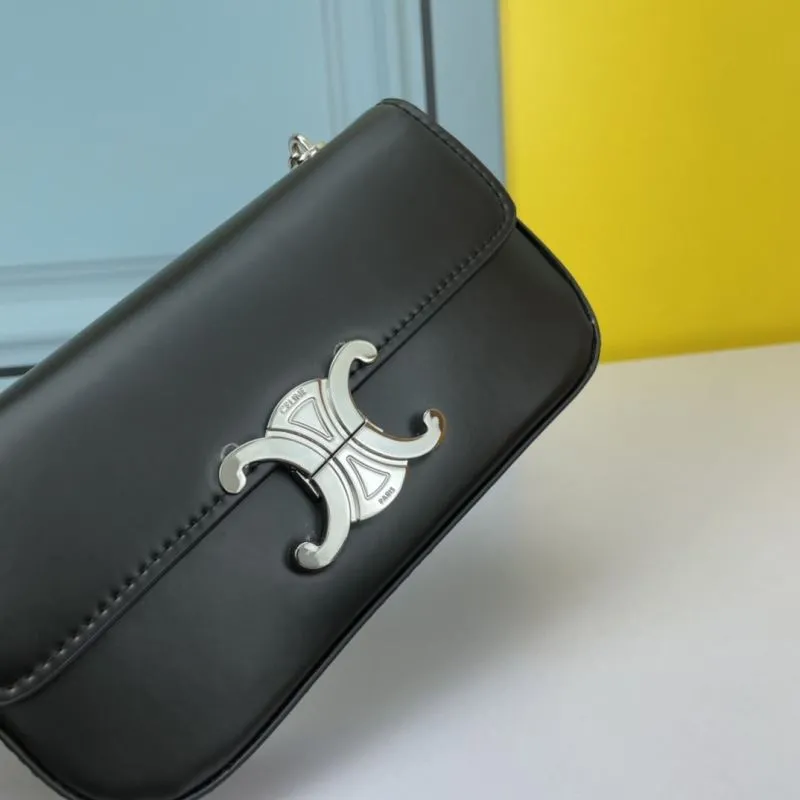 Celine Black Chain Satchel Bag 696 - Image 5