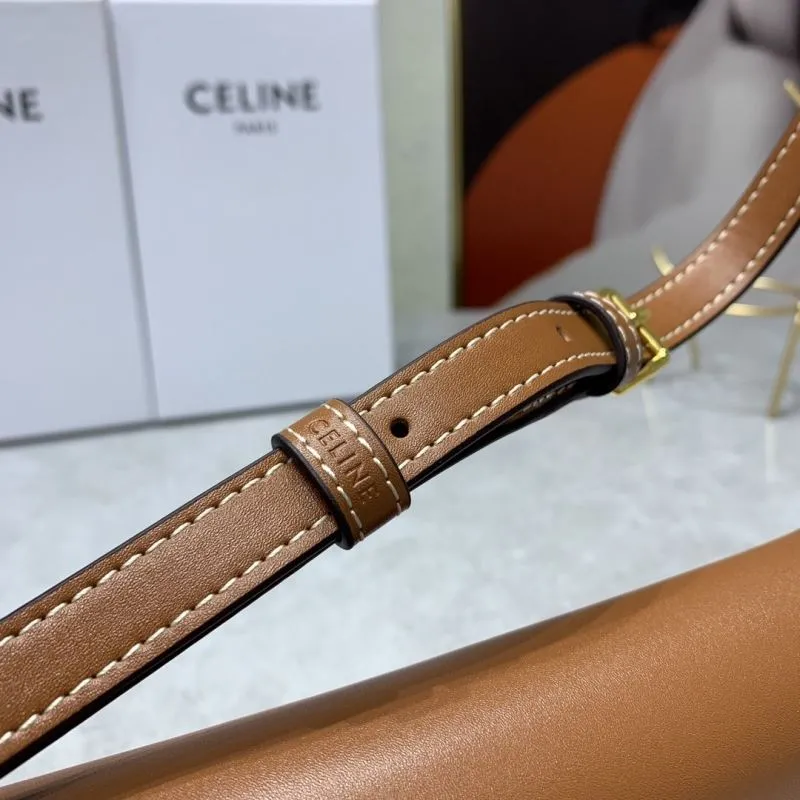 Celine Brown Leather Satchel Bag 703 - Image 5