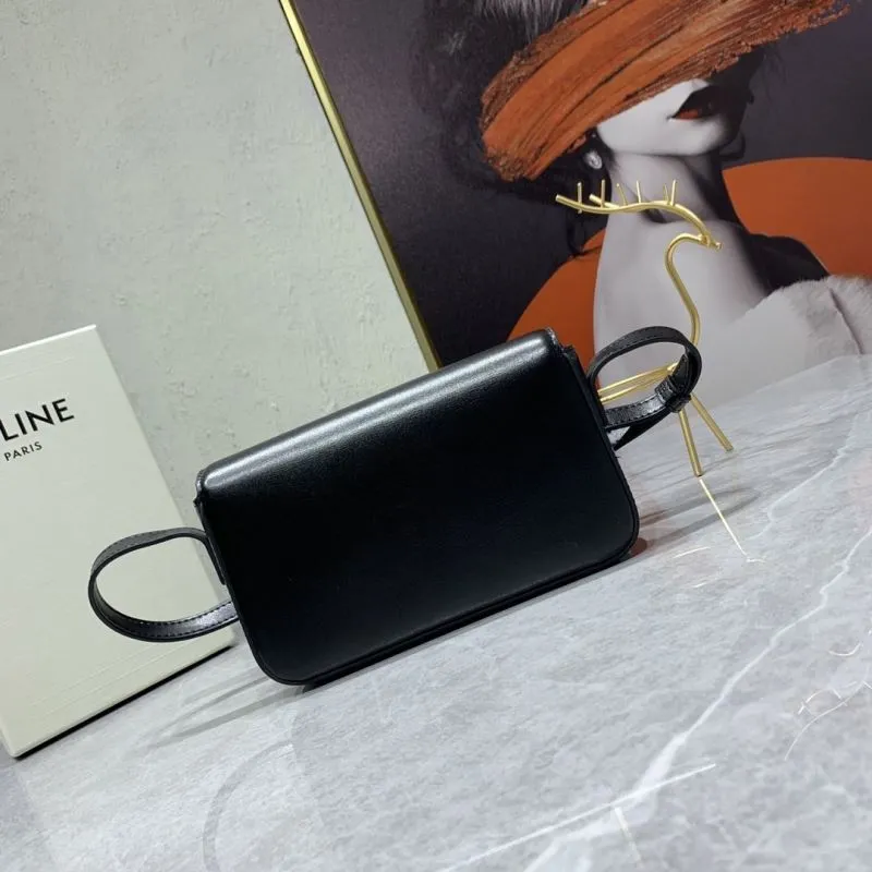 Celine Black Leather Satchel Bag 706 - Image 3