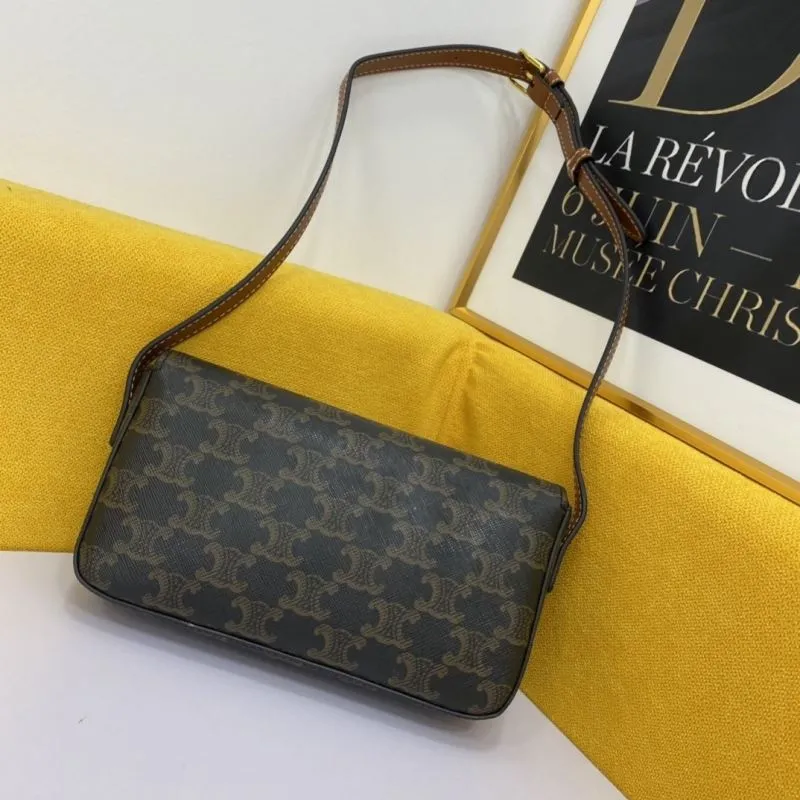 Celine Triomphe Monogram Shoulder Bag - Image 3