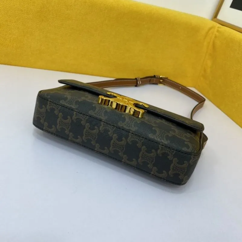 Celine Triomphe Monogram Shoulder Bag - Image 5