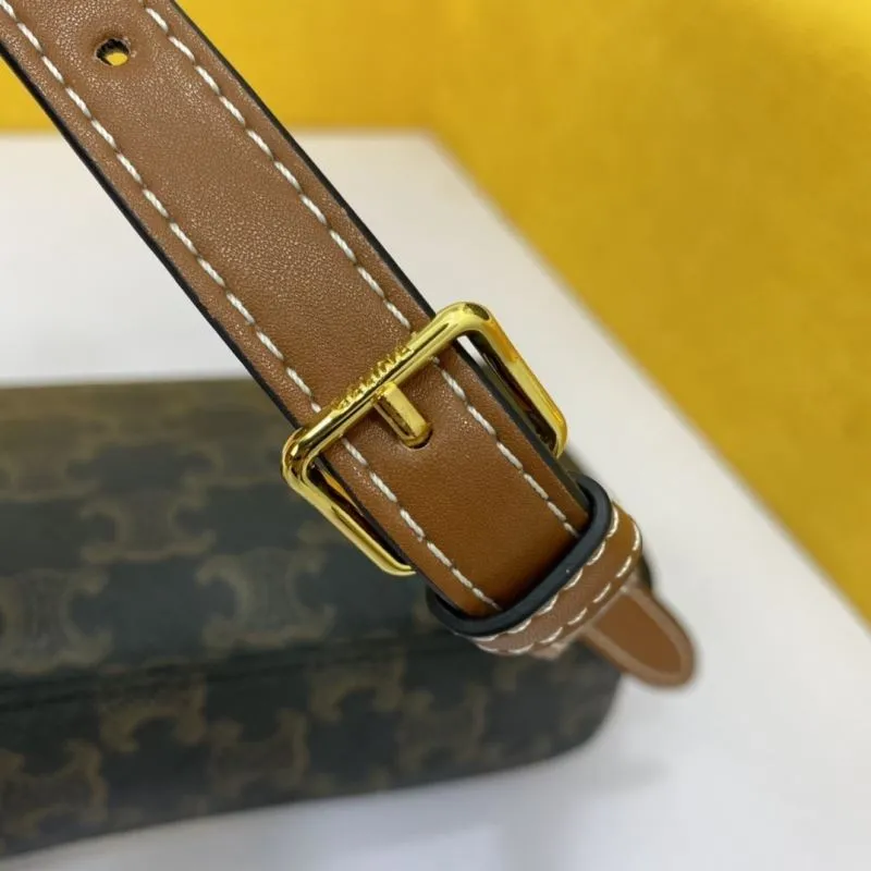 Celine Triomphe Monogram Shoulder Bag - Image 6
