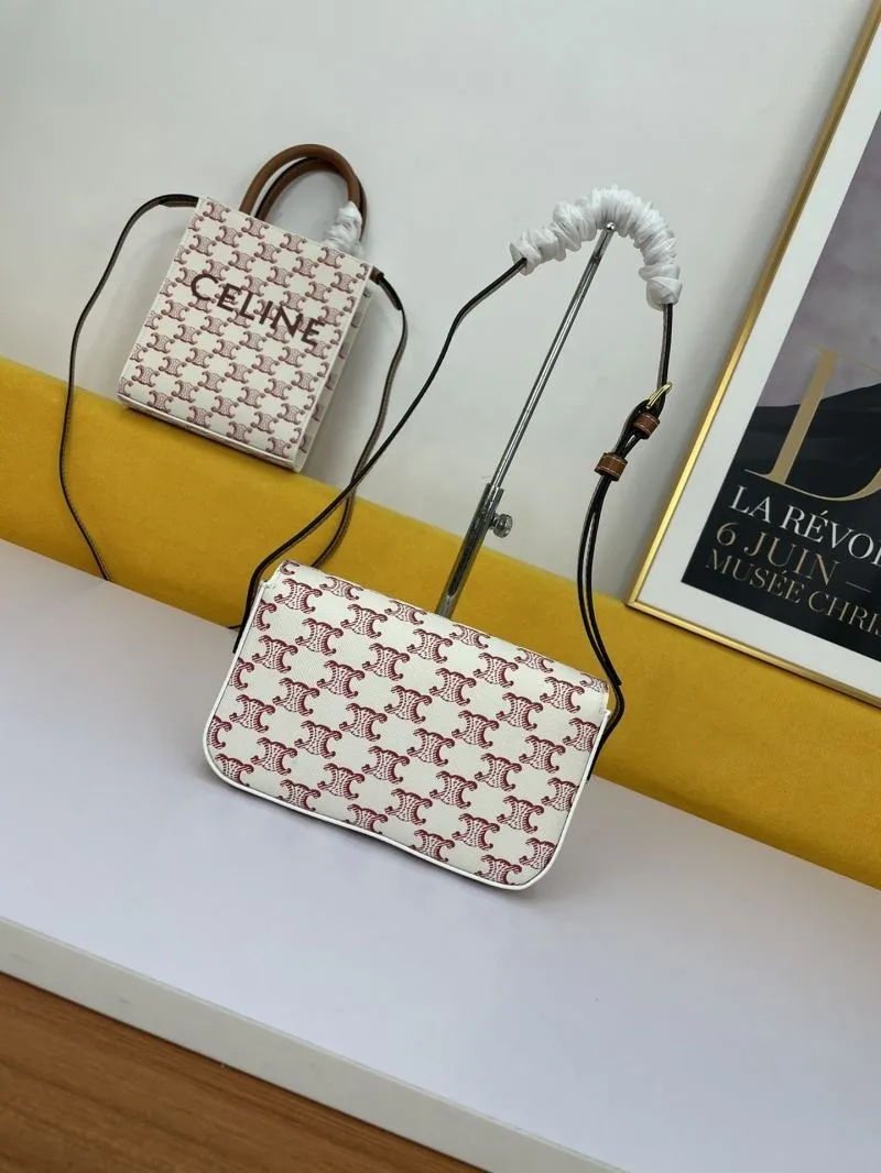 Celine White Monogram Shoulder Bag - Image 3