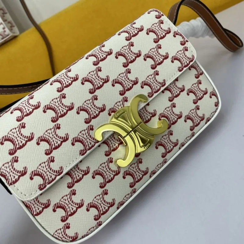 Celine White Monogram Shoulder Bag - Image 5