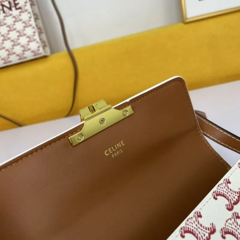 Celine White Monogram Shoulder Bag - Image 8