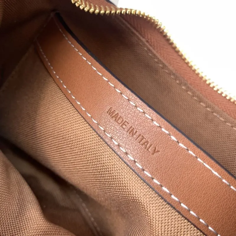 Celine Brown Leather Hobo Shoulder Bag - Image 8