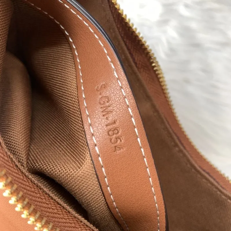 Celine Brown Leather Hobo Shoulder Bag - Image 9
