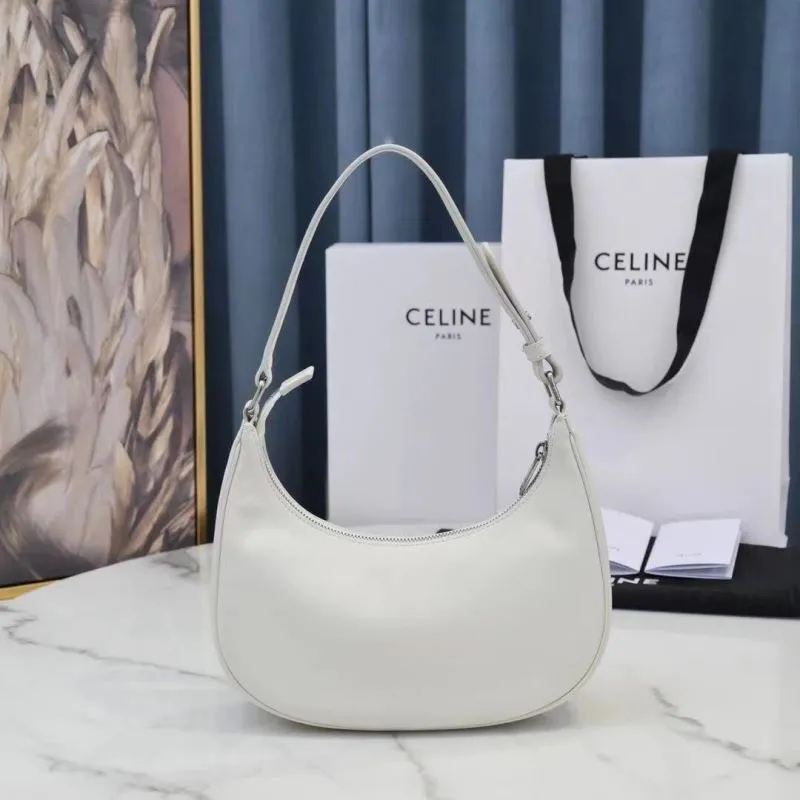 Alternative view of Celine White Hobo Shoulder Bag