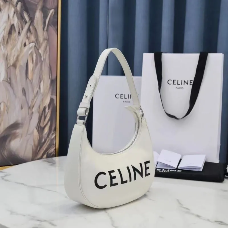 Celine White Hobo Shoulder Bag - Image 3