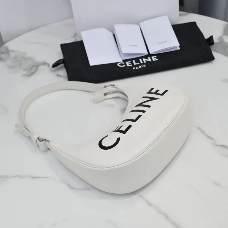 Celine White Hobo Shoulder Bag - Image 4
