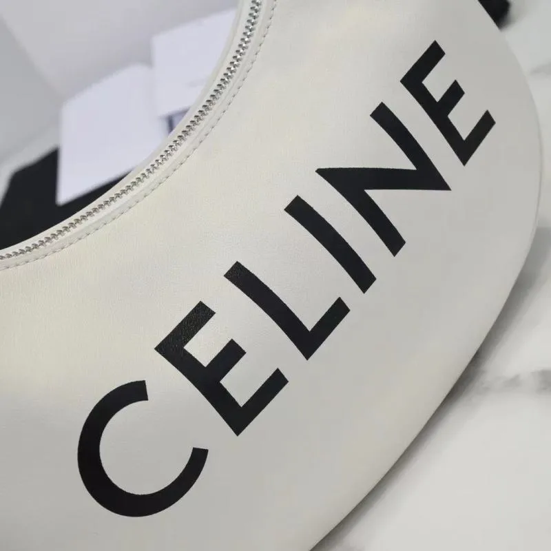 Celine White Hobo Shoulder Bag - Image 5