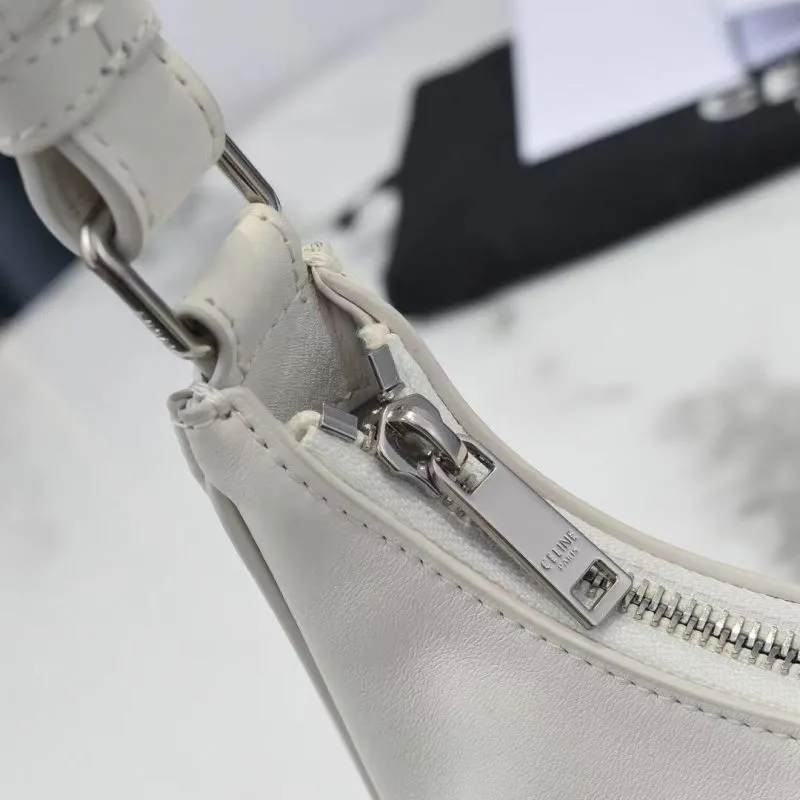 Celine White Hobo Shoulder Bag - Image 6