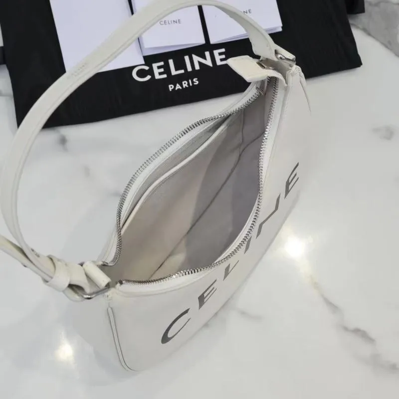Celine White Hobo Shoulder Bag - Image 7