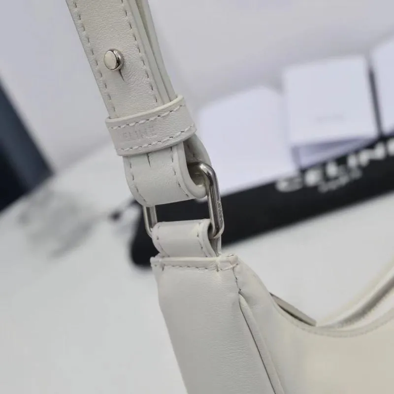 Celine White Hobo Shoulder Bag - Image 9
