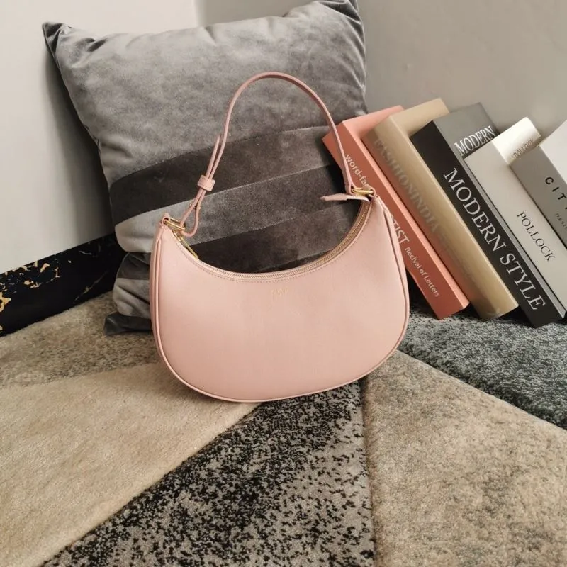 Celine Pink Leather Shoulder Bag