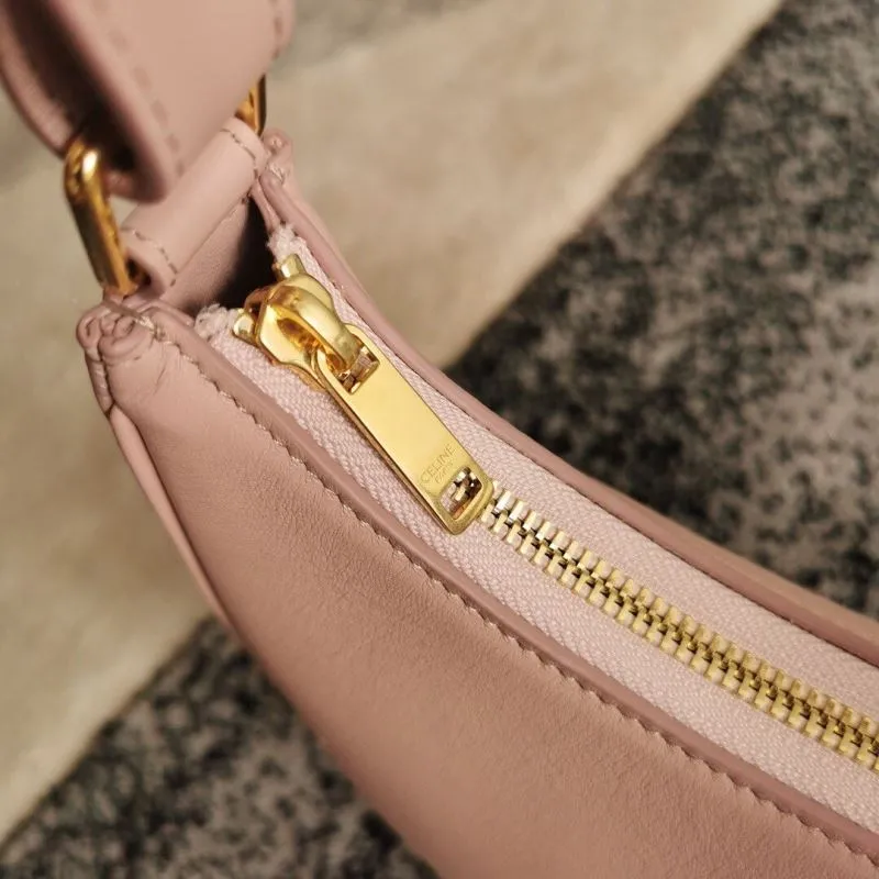 Celine Pink Leather Shoulder Bag - Image 6